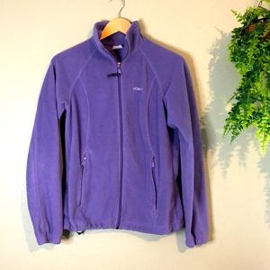 Purple Columbia Fleece Zip up Sweater